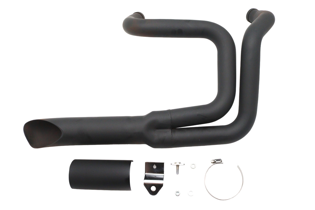 V-Twin #8302 - Wyatt Gatling Lake Style Exhaust System Black