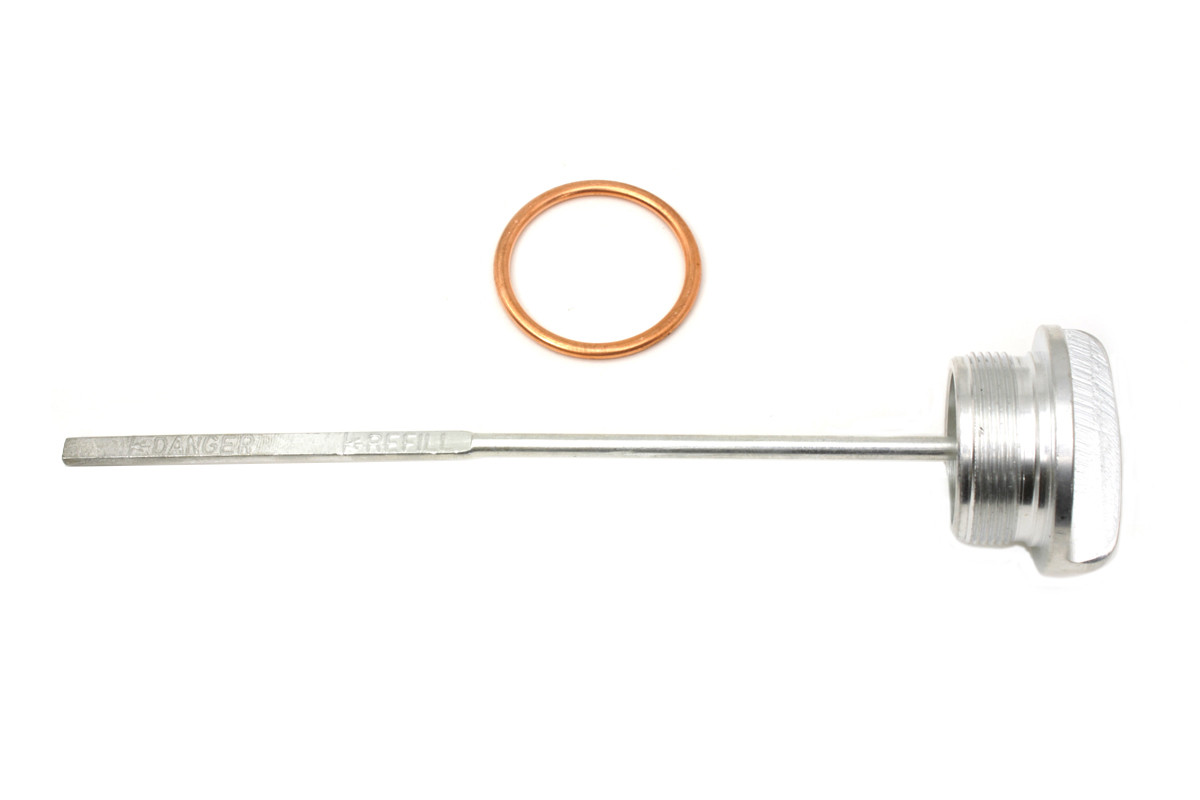 Colony - Cadmium Plated Oil Tank Filler Cap and Gauge Kit