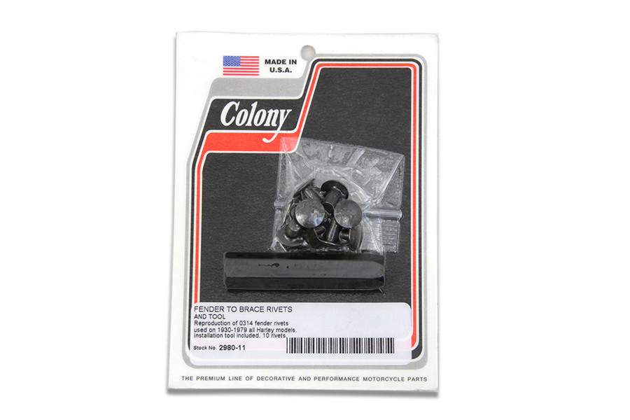 Colony - Fender to Bracket Rivet Kit