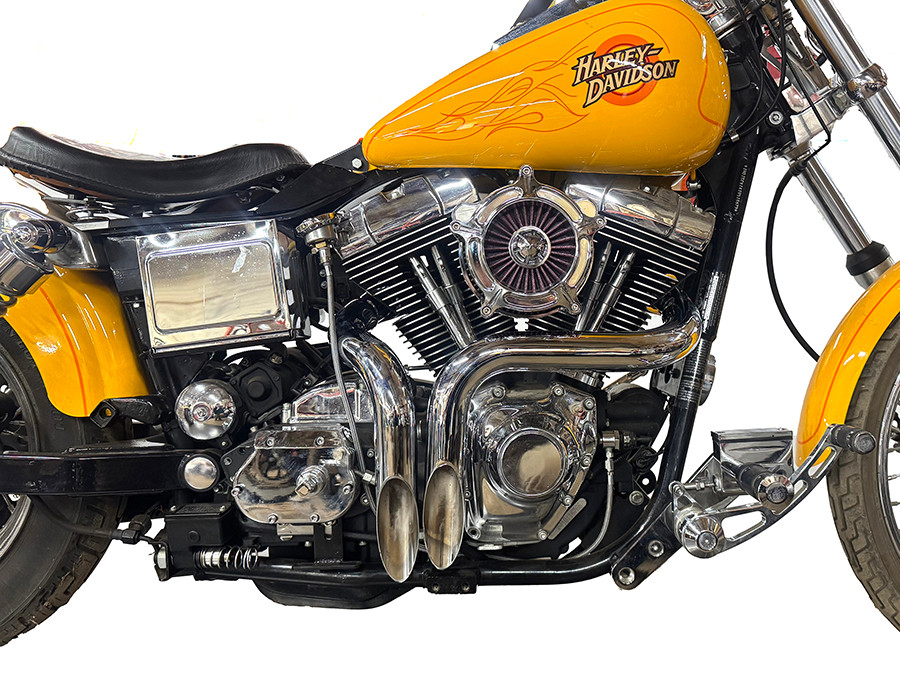 V-Twin #8913 - LAF Straight Down Drag Pipe Set Chrome