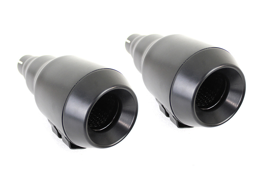 V-Twin - Grenade Muffler Set Black
