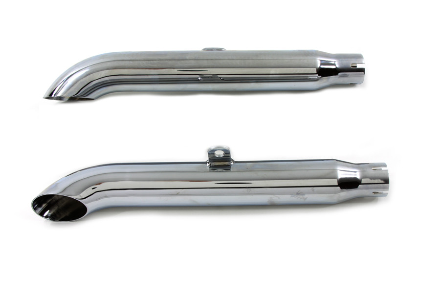 V-Twin #U08-0217 - Wyatt Gatling Turn Out Slip-On Muffler Set