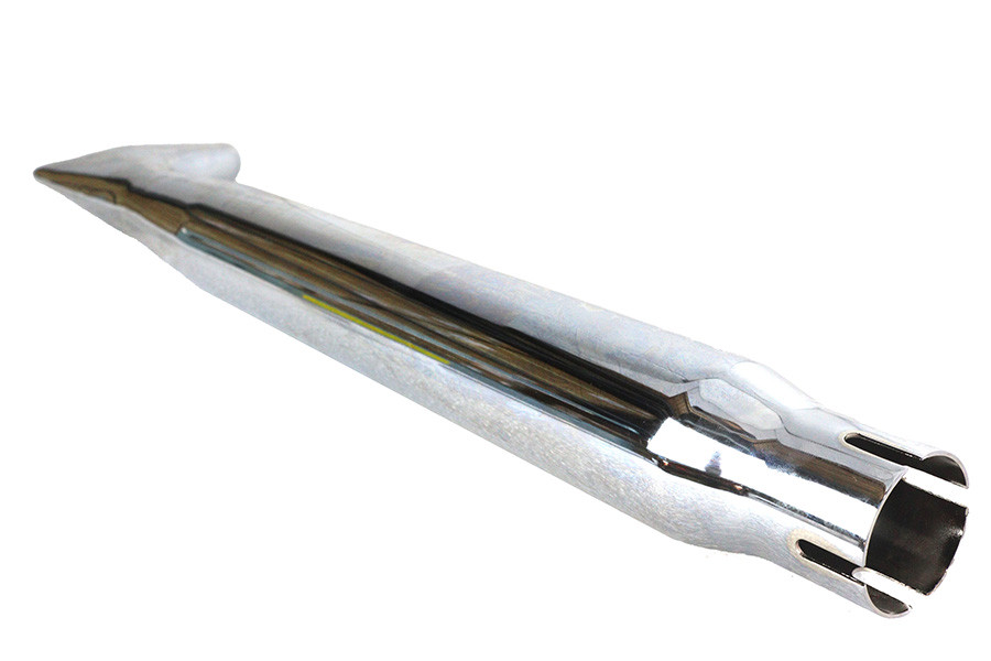 Wyatt Gatling - Chrome Tapered Fishtail Muffler 27 inch