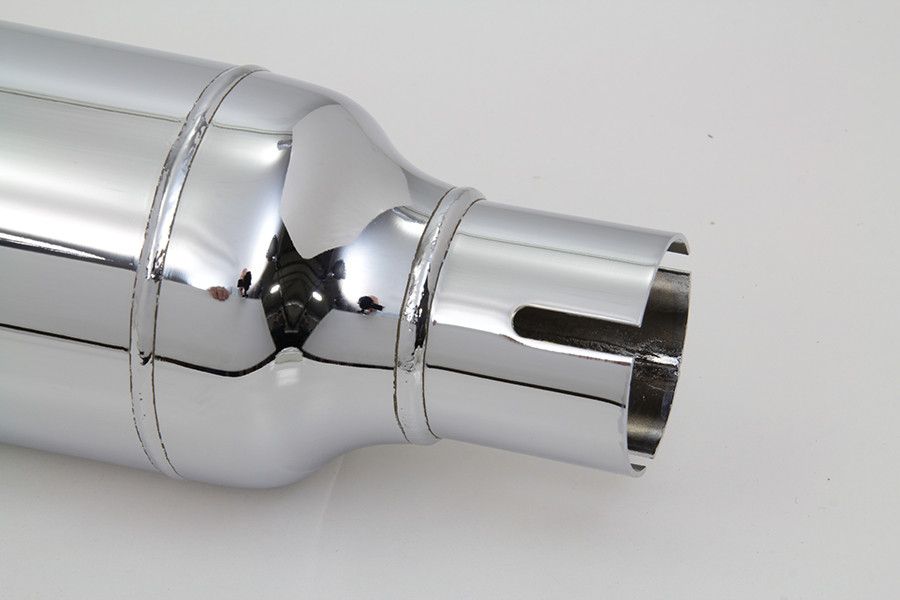Wyatt Gatling #08-0195S - 22 inch Cigar Muffler Chrome