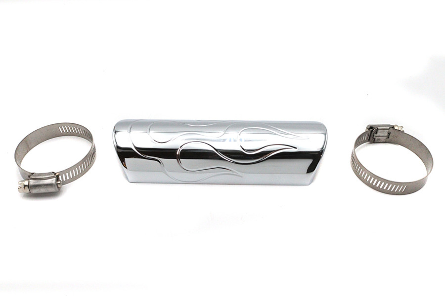 V-Twin #14-0580-6 - Exhaust Heat Shield Flame Style