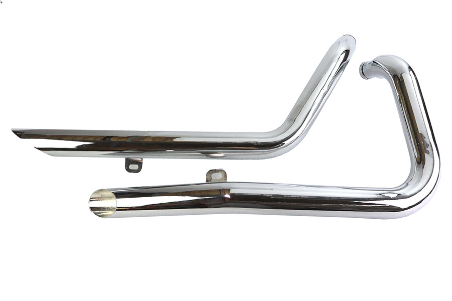 V-Twin - Exhaust Drag Pipe Set Side Slash Style