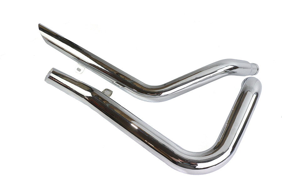 V-Twin - Exhaust Drag Pipe Set Side Slash Style