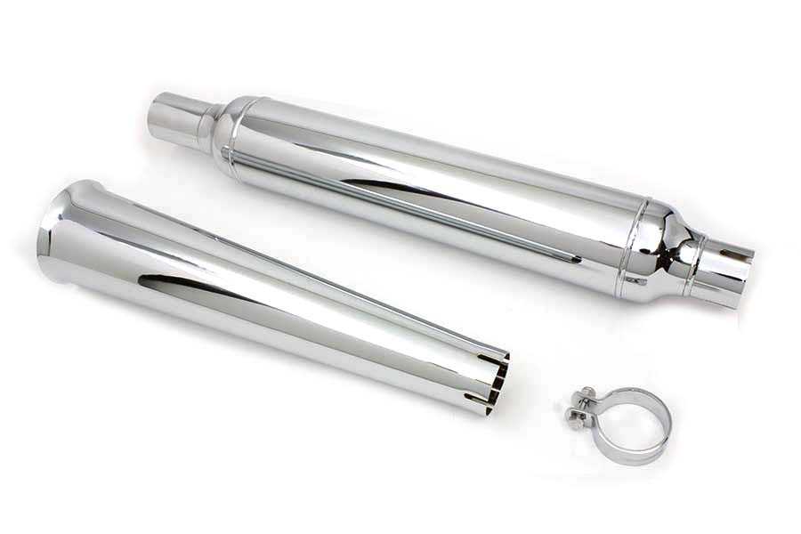 V-Twin - Chrome Muffler With Megaphone Tip