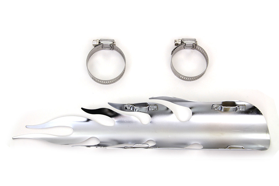 V-Twin #63559A - Chrome Flame Heat Shield