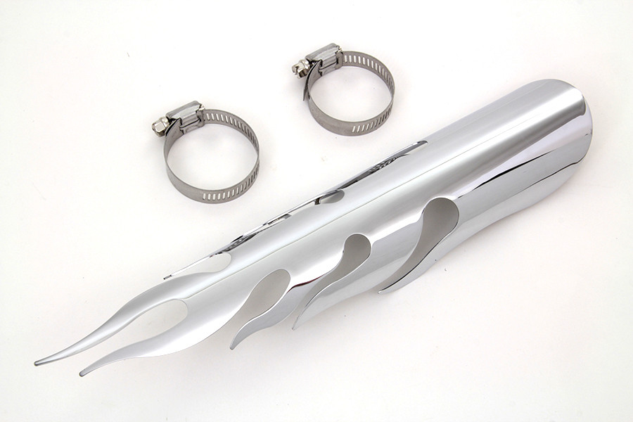 V-Twin #63559A - Chrome Flame Heat Shield