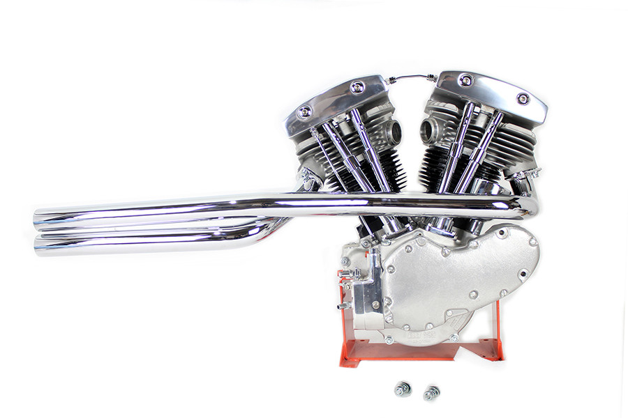V-Twin - Shovelhead Exhaust Straight Pipe Set Chrome Shotgun