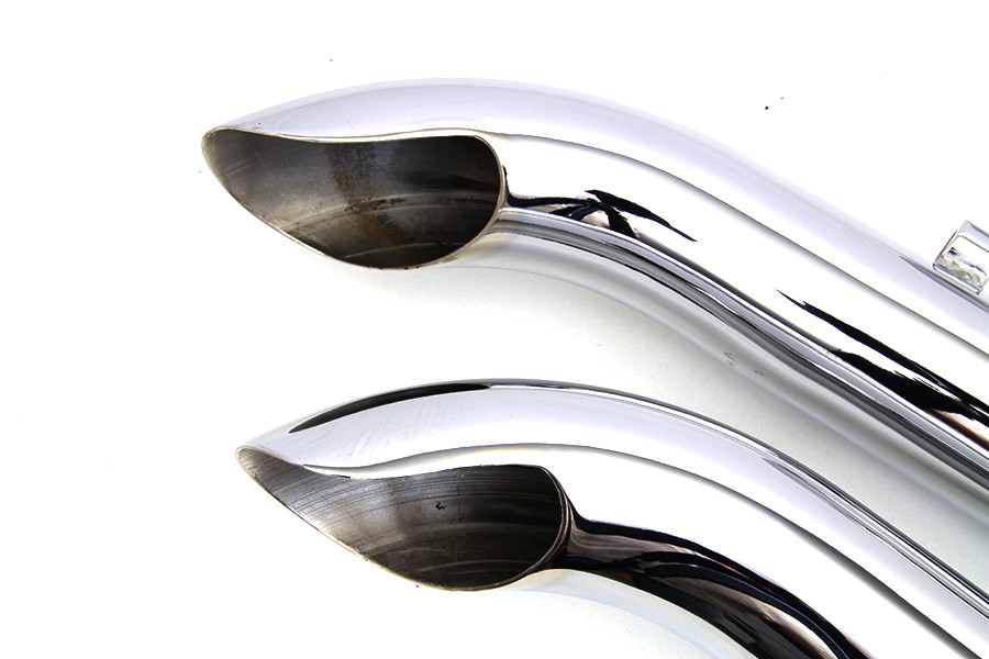 V-Twin - Exhaust Drag Pipe Set Slash Cut