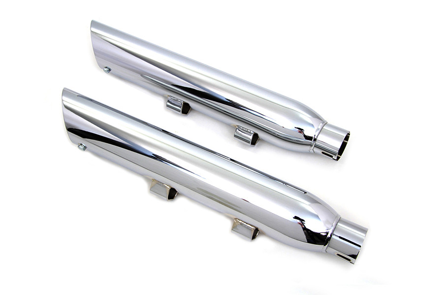 Wyatt Gatling - Wyatt Gatling Chrome Slash Muffler Set