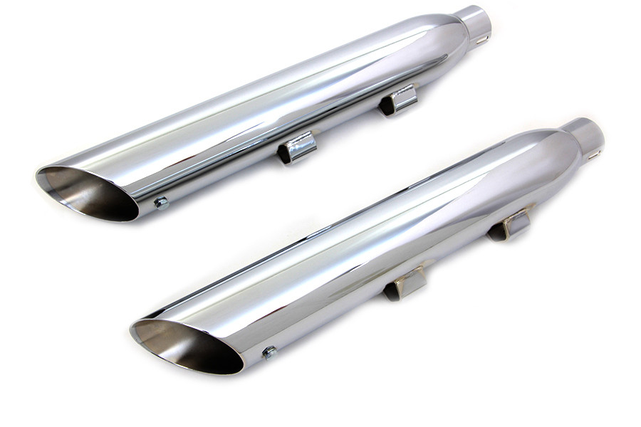 Wyatt Gatling - Wyatt Gatling Chrome Slash Muffler Set