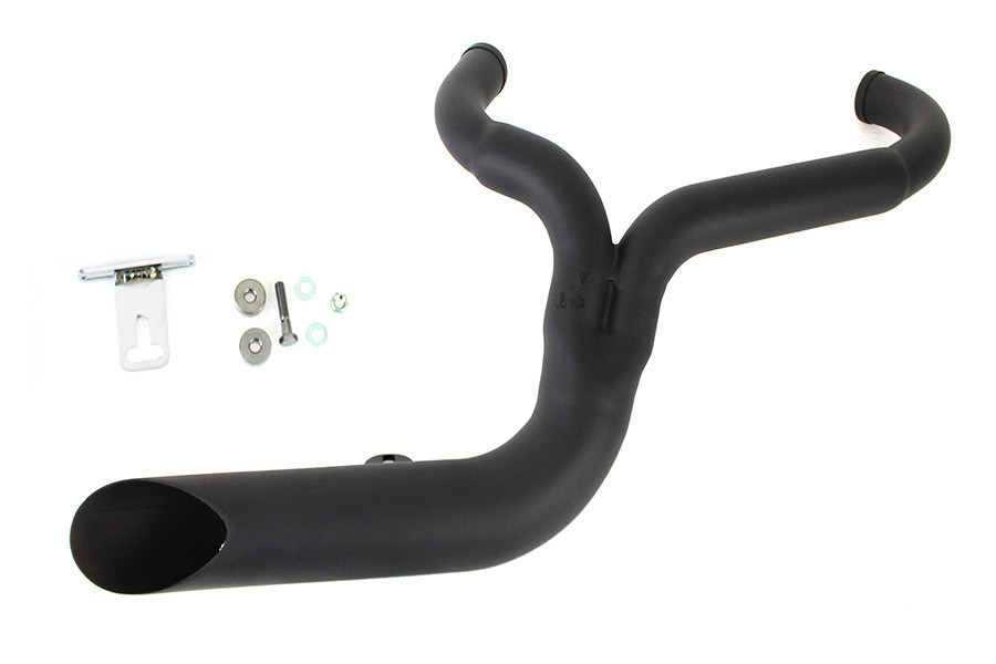 V-Twin #9096 - FXD 2:1 Lake Side Pipe Exhaust Black
