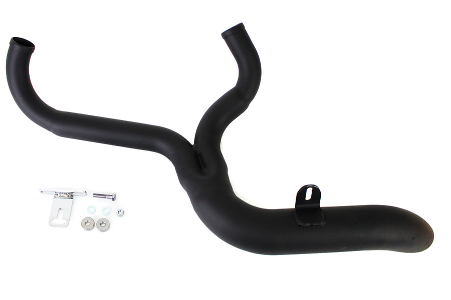 V-Twin #9096 - FXD 2:1 Lake Side Pipe Exhaust Black