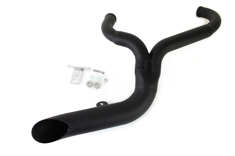 V-Twin #9096 - FXD 2:1 Lake Side Pipe Exhaust Black