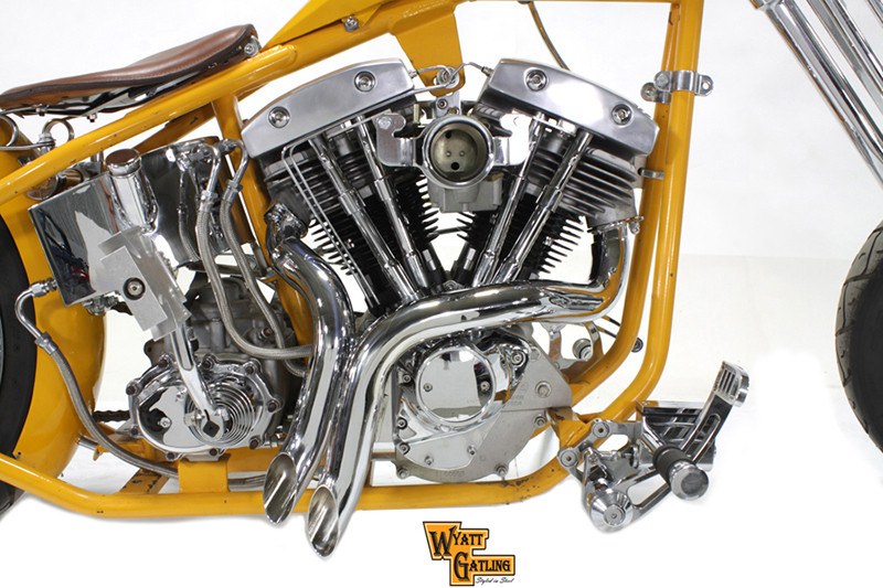 V-Twin - Factory Sample Chrome Wyatt Gatling Down Draft Drag Pipes