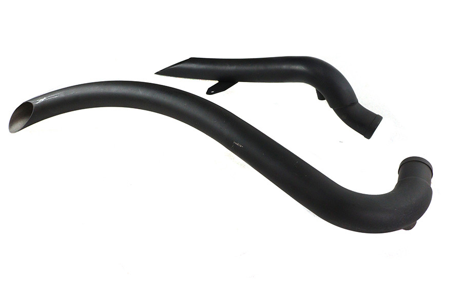 V-Twin - Factory Sample Curved Radius Exhaust Header Set Black