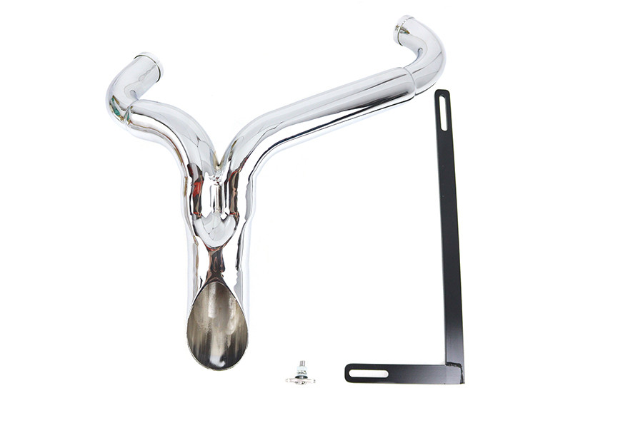 Wyatt Gatling #2291 - Wyatt Gatling  inchY inch Exhaust Pipe Header Chrome
