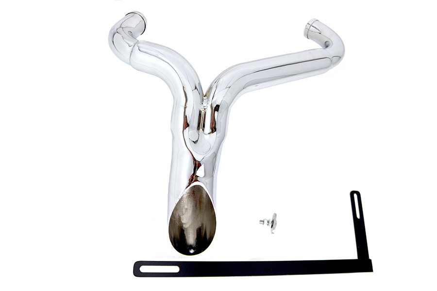 Wyatt Gatling #2291 - Wyatt Gatling  inchY inch Exhaust Pipe Header Chrome