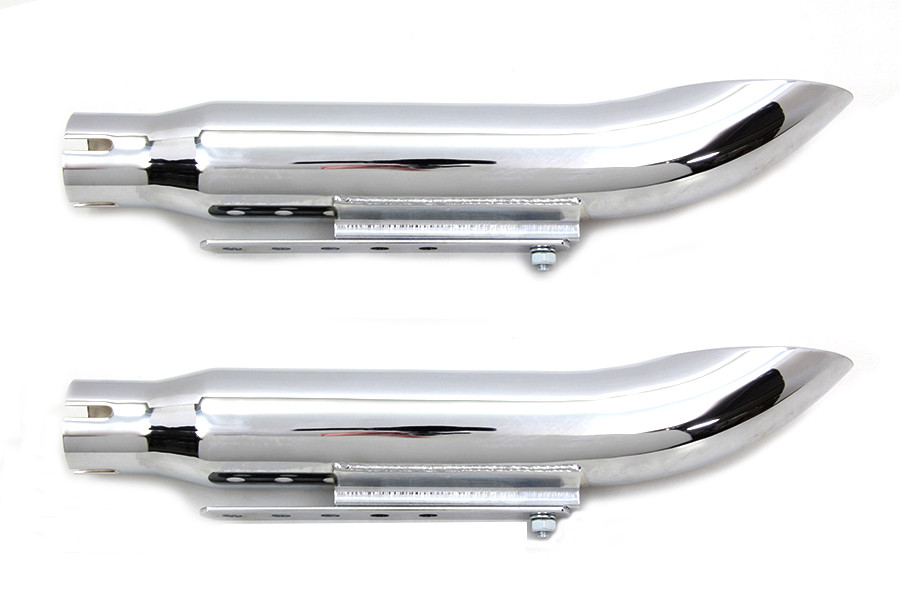 Wyatt Gatling - 16 inch Turn Out Muffler Set Chrome