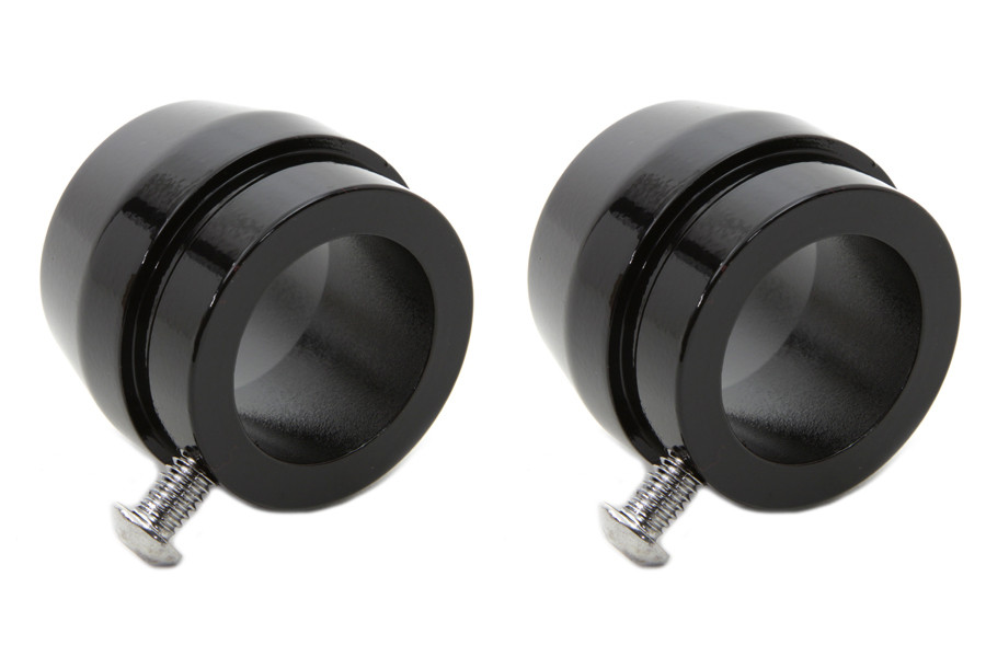 V-Twin #3899 - Gloss Black Tips for 1-3/4 Straight Pipe Exhausts