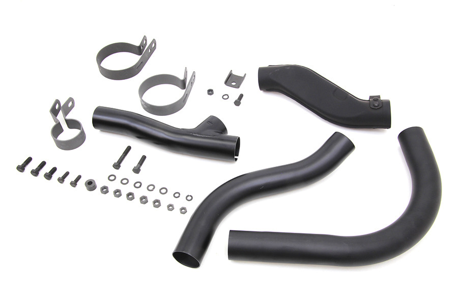 V-Twin - Black Knucklehead Exhaust Header Kit