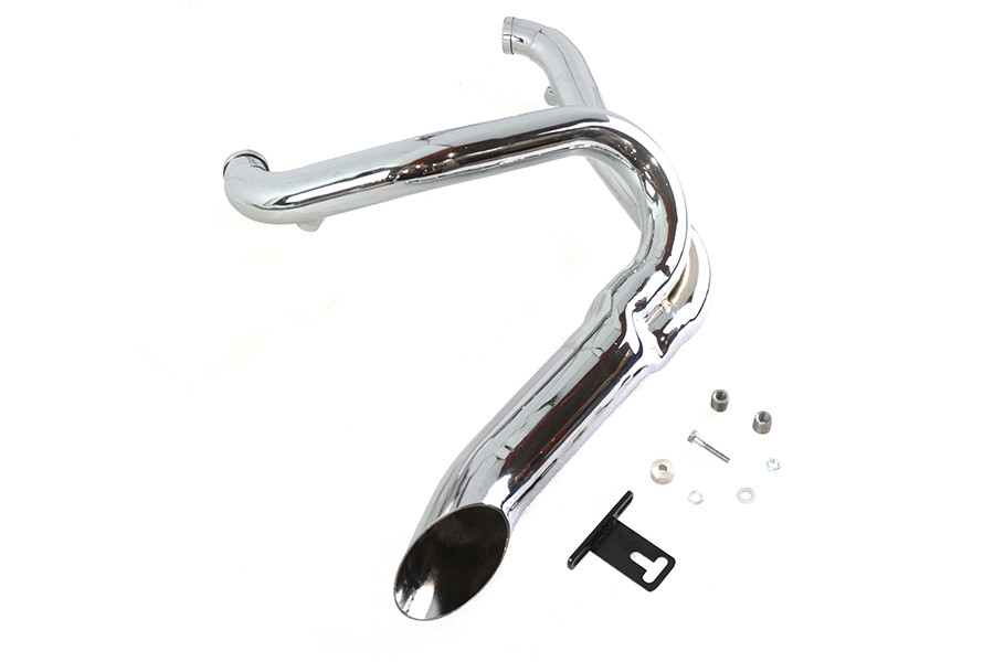 Wyatt Gatling #7947 - Chrome Wyatt Gatling 2 into 1 Exhaust Pipe Header Kit