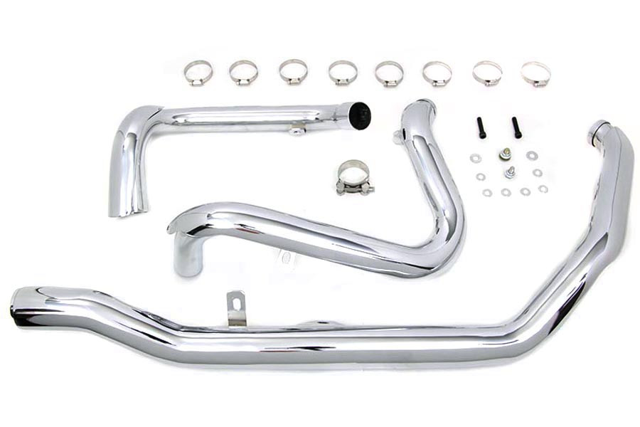 V-Twin - M8 True Dual Header Set Chrome