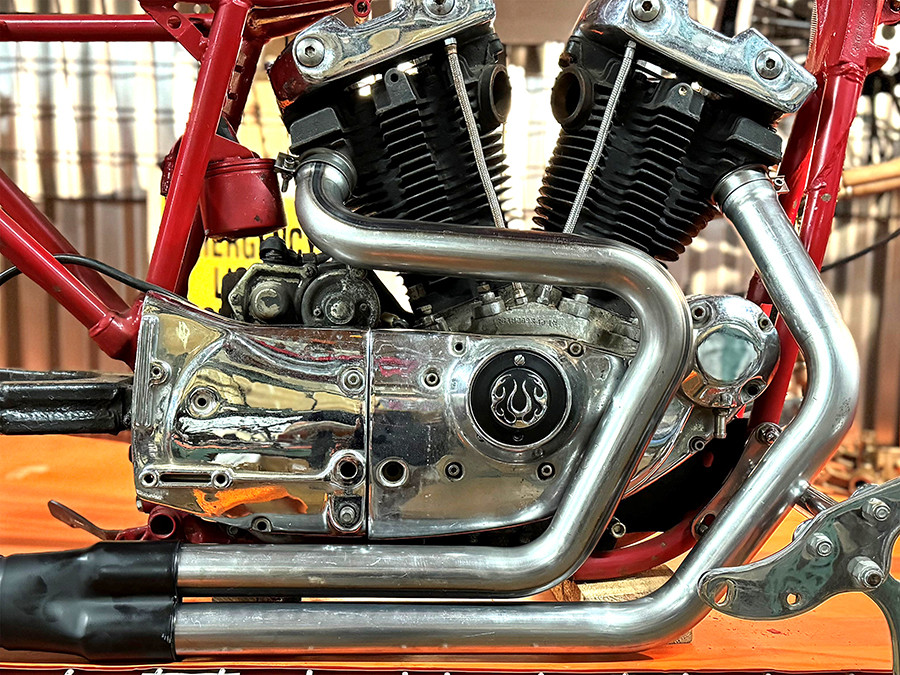 V-Twin - Alphabet XL Exhaust Header Set Raw