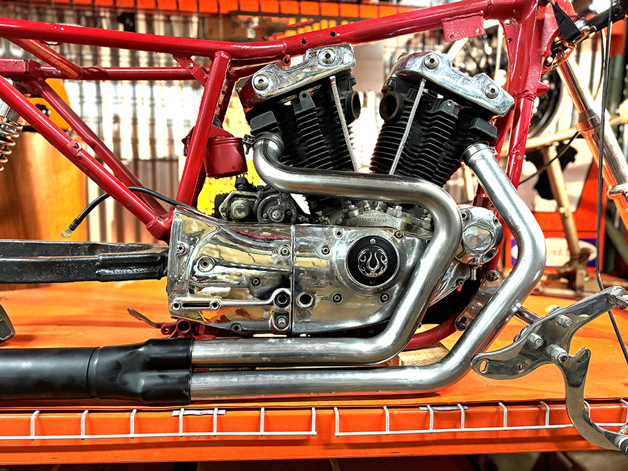 V-Twin - Alphabet XL Exhaust Header Set Raw
