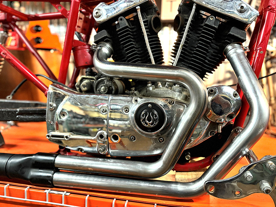 V-Twin - Alphabet XL Exhaust Header Set Raw