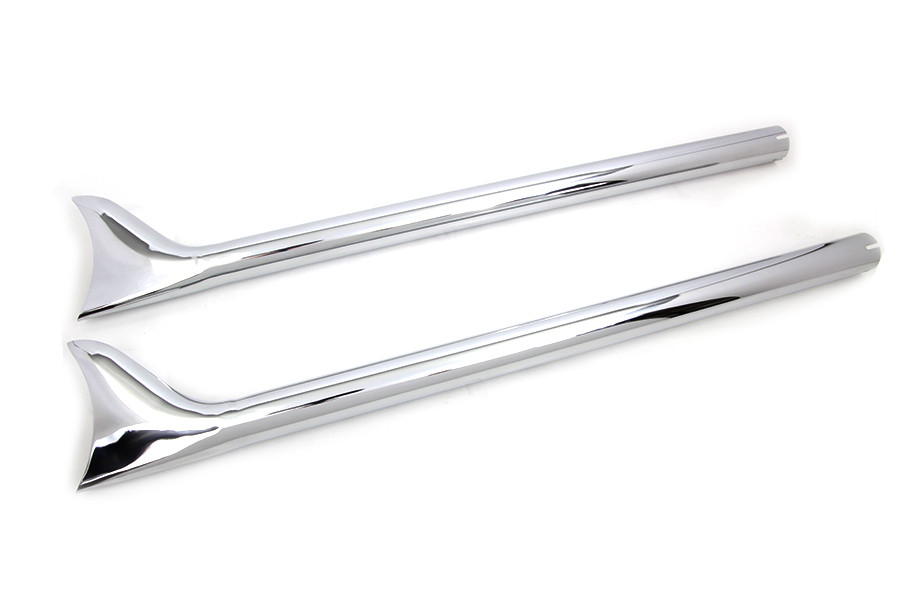 Wyatt Gatling - 36 inch Straight Fishtail Extension Set Chrome