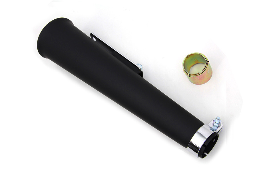 V-Twin #77980B - Black Megaphone Widow Trust Muffler
