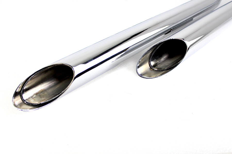 MCM #9708 - MCM Illusion Drag Pipe Set Chrome