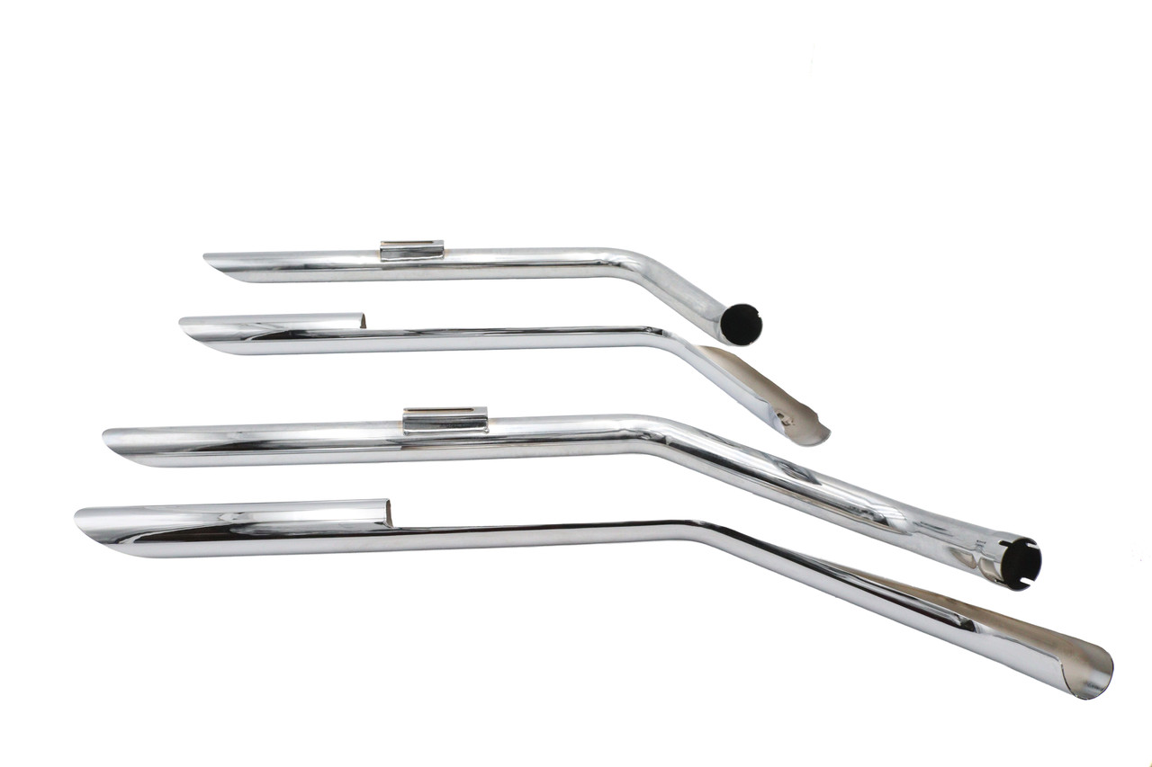 MCM #9719 - MCM Illusion Drag Pipe Set Chrome