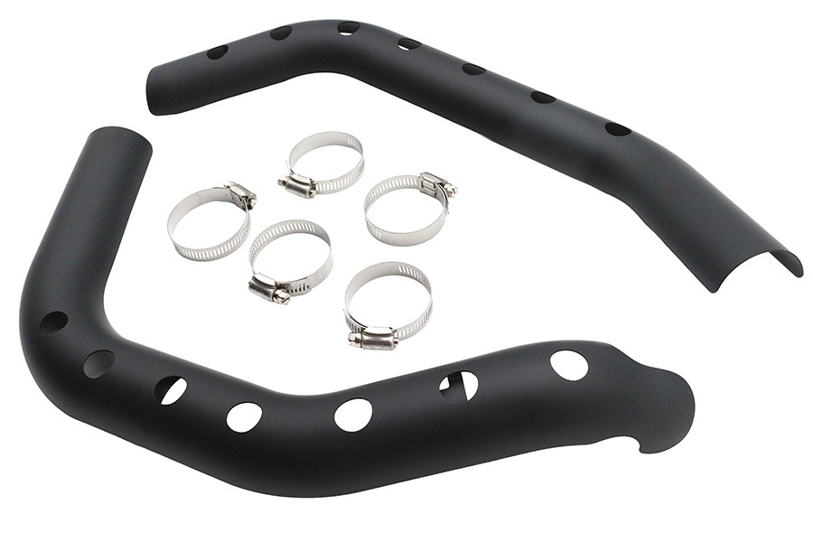 V-Twin #77223B - Drag Exhaust Pipe Heat Shield Set