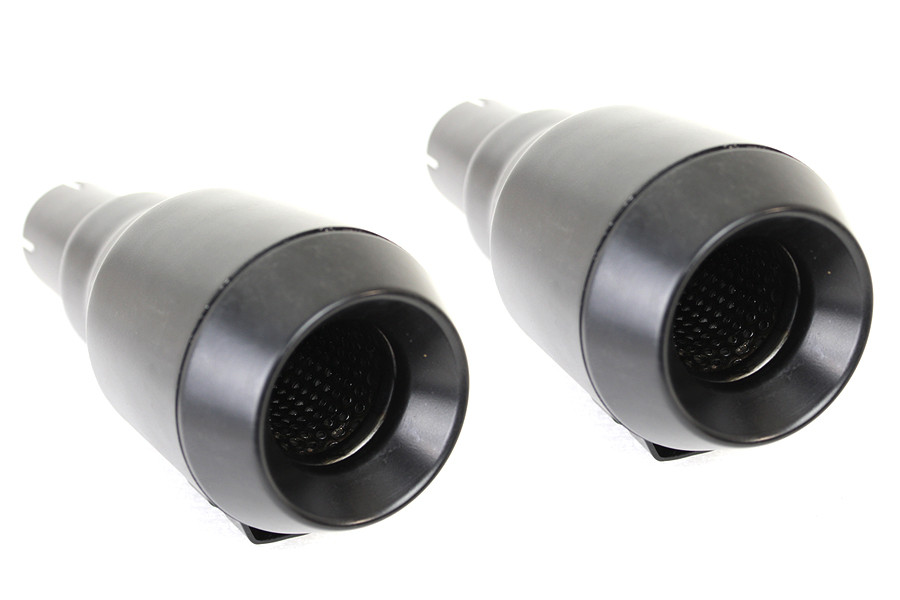 V-Twin - Grenade Muffler Set Black