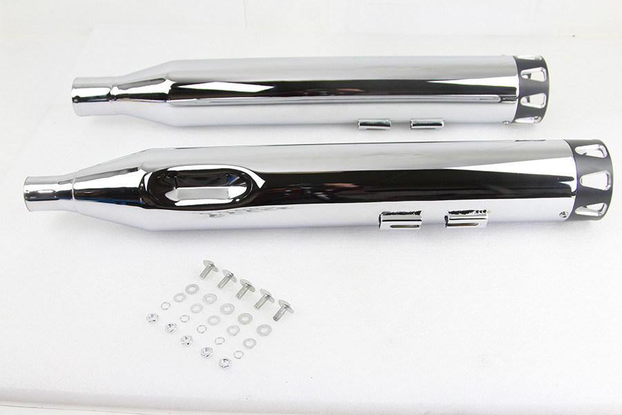 V-Twin - M8 Revolver Muffler Set with Black Tip