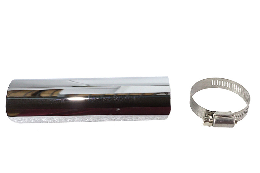 V-Twin #76252E - 6 inch Exhaust Heat Shield Chrome