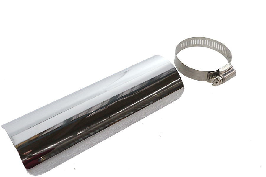 V-Twin #76252E - 6 inch Exhaust Heat Shield Chrome