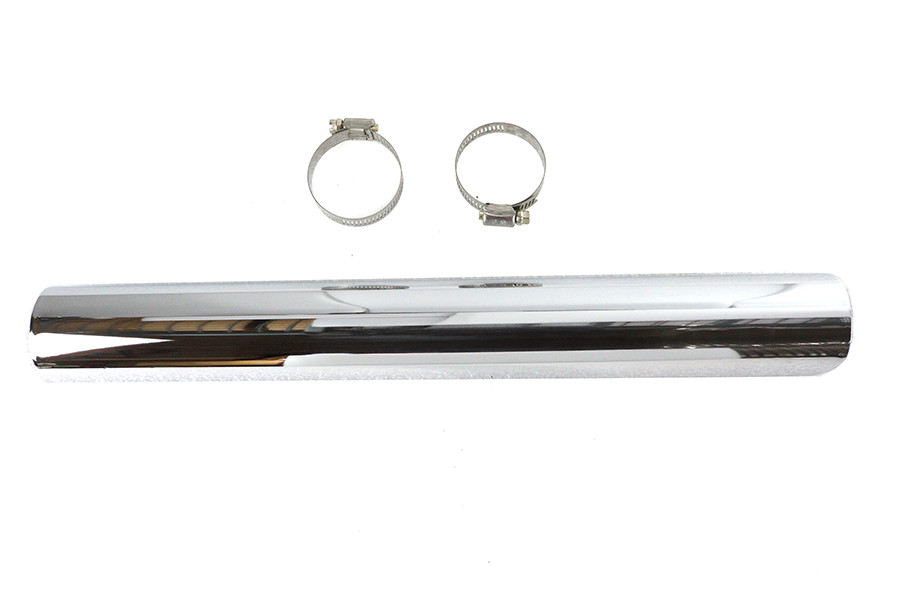V-Twin #75658A - 18 inch Exhaust Heat Shield Chrome
