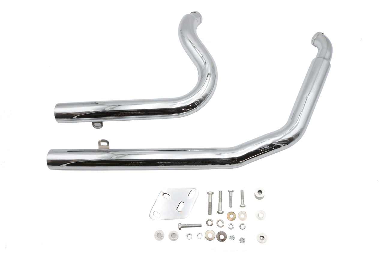Ultima #60-307 - Big Growl Exhaust Long Rifle Drag Pipe Set Chrome