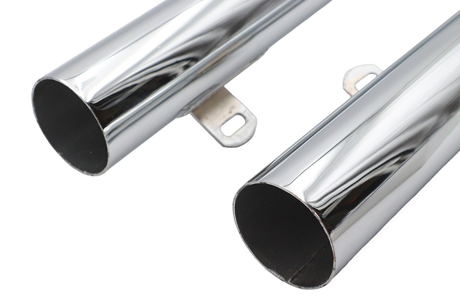 Ultima #60-310 - Big Growl Exhaust Long Gun Drag Pipe Set Chrome