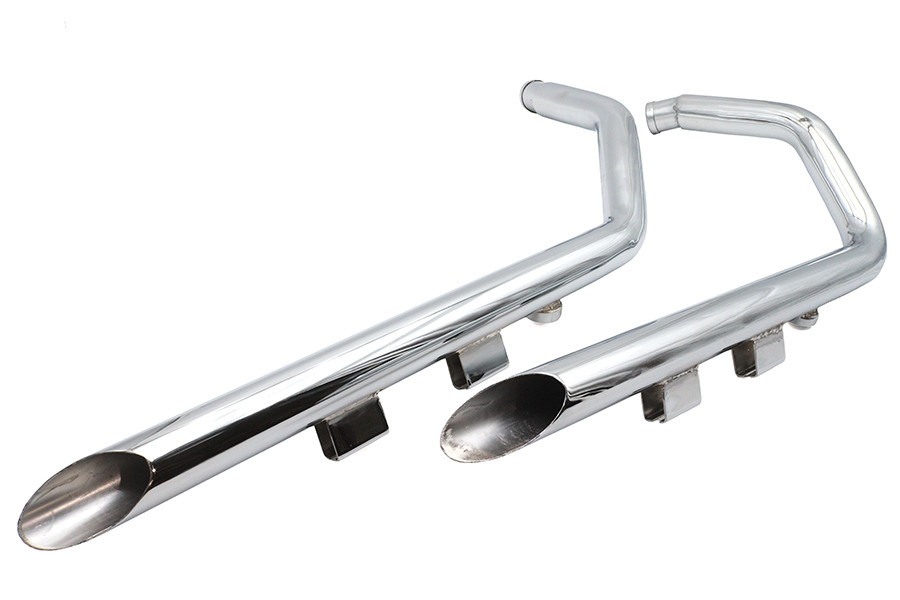 Ultima #60-218 - Ultima Exhaust 2 inch Drag Pipe Set Slash Cut Ends