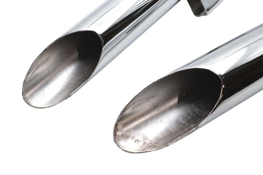 Ultima #60-218 - Ultima Exhaust 2 inch Drag Pipe Set Slash Cut Ends
