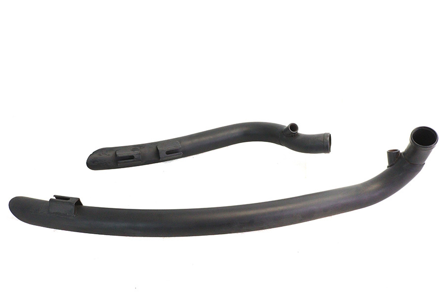 V-Twin - Factory Sample Curved Radius 2 inch Drag Pipe Set Black