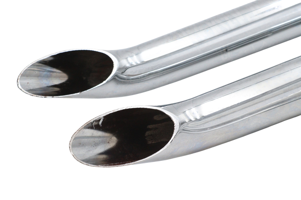 Wyatt Gatling #2475 - Wyatt Gatling FXST Street Fighter Drag Pipe Set Chrome