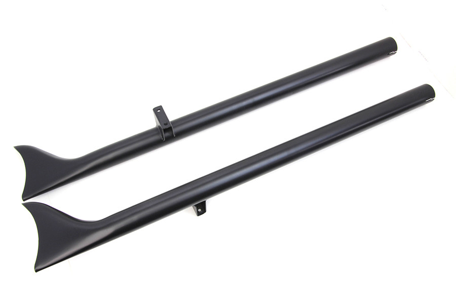 V-Twin - Indian Straight Fishtail Set Black